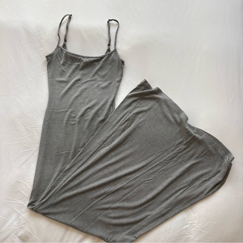 Skims Fits Everybody Maxi Dress, Gray